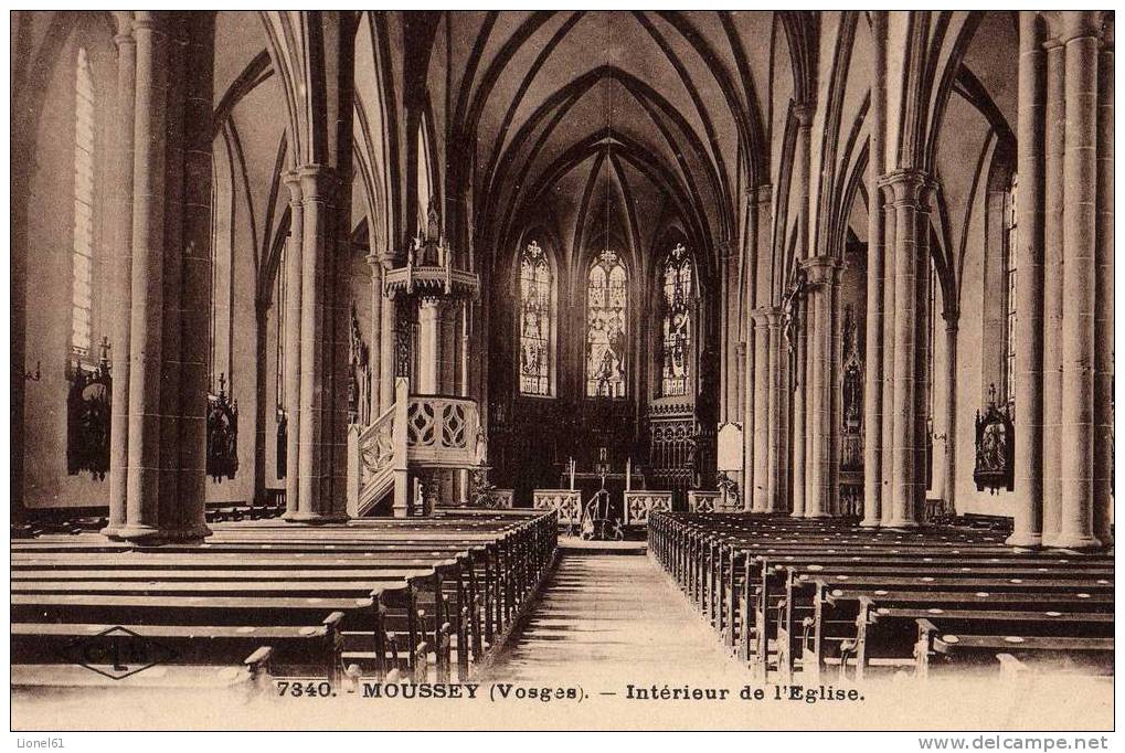 MOUSSEY : (88)  Intérieur De L'église - Moussey