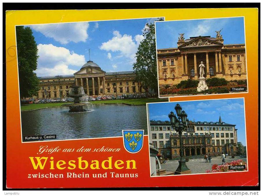 Wiesbaden - Vedute Multiple - 1999 Svizzera Viaggiata - C - Baden