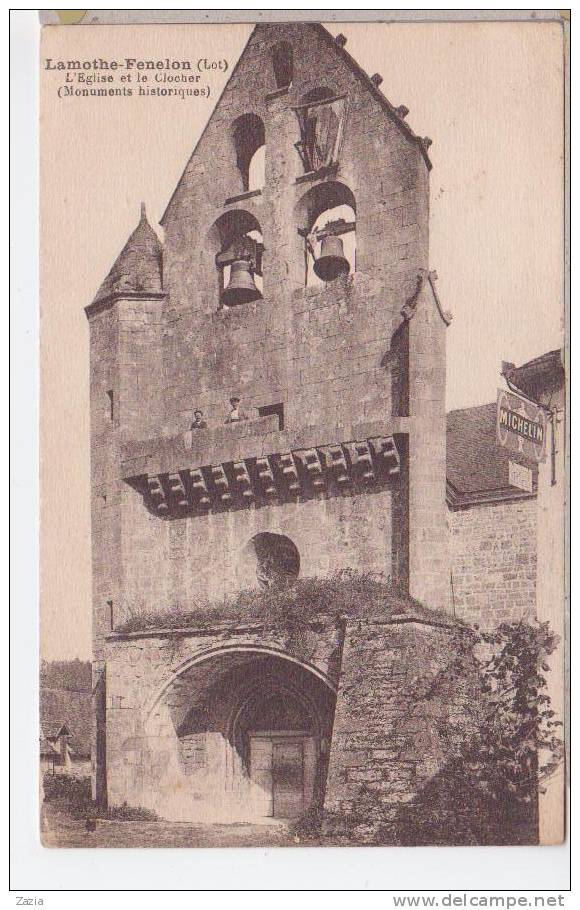 46.054/ LAMOTHE FENELON - L'église Et Le Clocher - Figeac