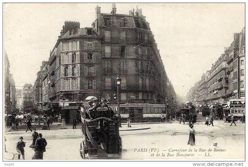 D75 - PARIS  (6eme)  -  Carrefour De La Rue De Rennes Et De La Rue Bonaparte - Arrondissement: 06