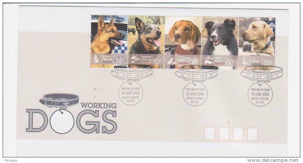 Australia  2008  Working Dogs FDC - Christmas Island