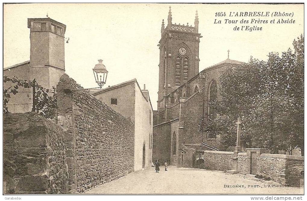 CPA De L'ARBRESLE - La Tour Des Frères Et Abside De L'Eglise. - L'Arbresle