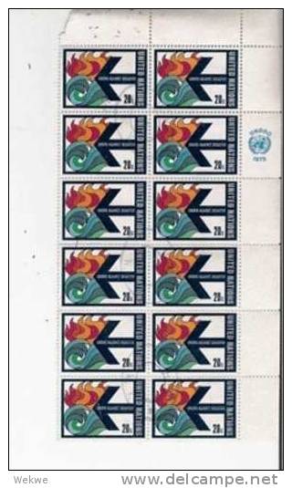 Spz393/ UNO N.Y. 12-er Bogenteil Mit Tab. - Used Stamps
