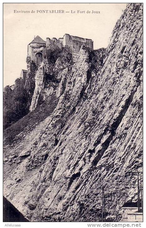 CPA Belle Carte FRANCE Environs De Pontarlier Le Fort De Joux - TBE - Pontarlier