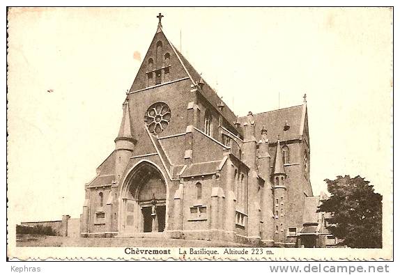 CHEVREMONT : La Basilique - Variante Peu Courante - Edit. Lucien Compère, Chèvremont - Cachet De La Poste 1958 - Chaudfontaine