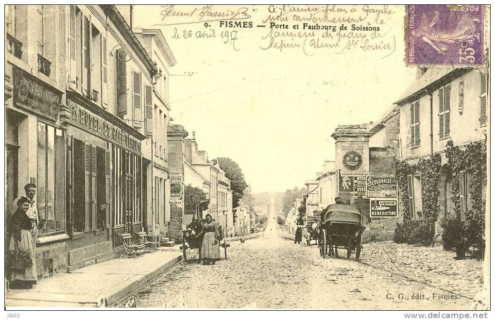 9 Fismes - Porte Et Faubourg De Soissons - Fismes