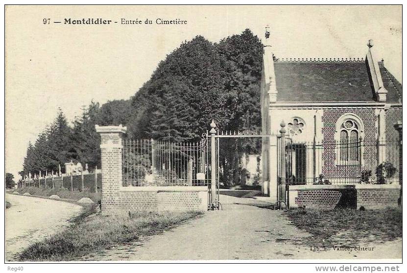 D80 - MONTDIDIER  - Entrée Du Cimetière - Montdidier
