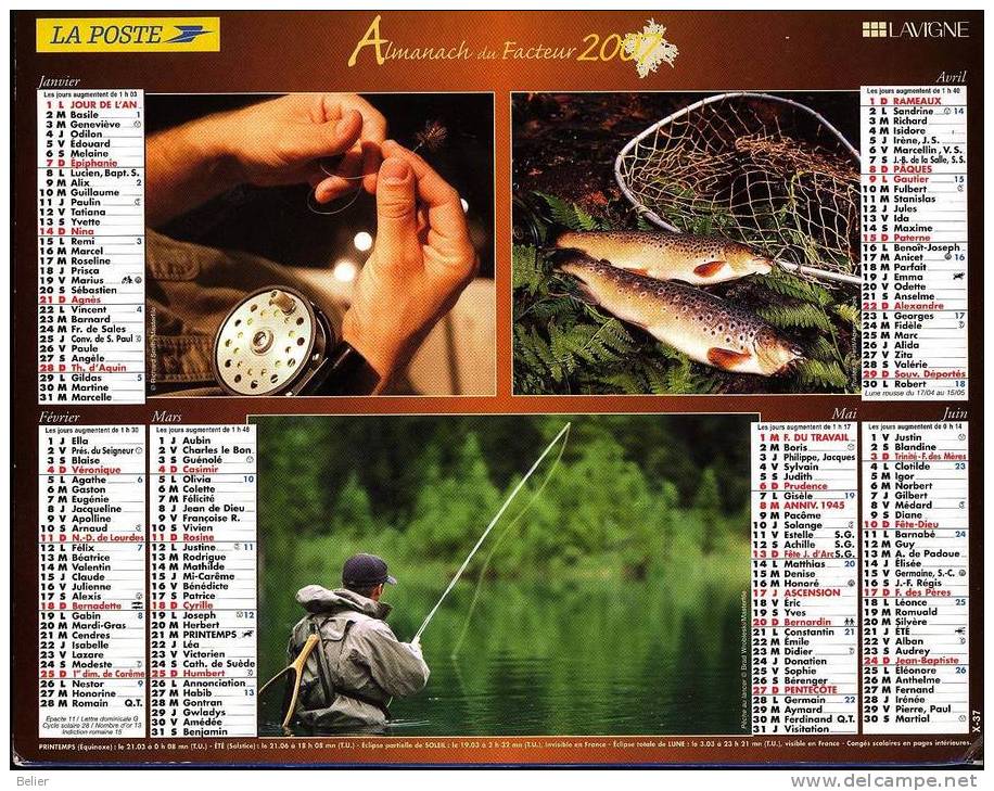 CALENDRIER ALMANACH 2007 - Grand Format : 2001-...