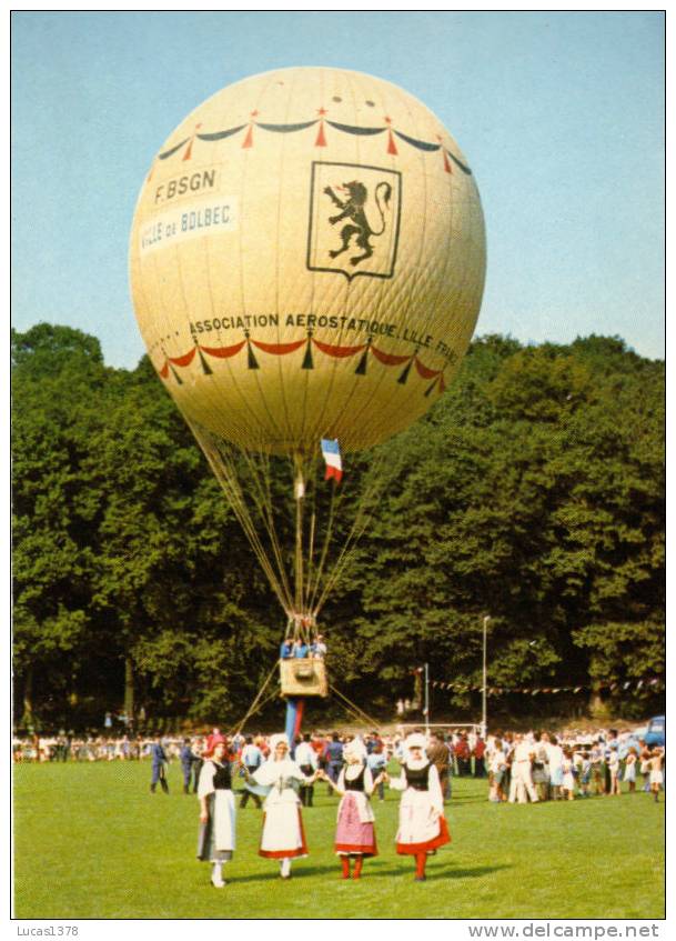 LE LION DES FLANDRES / ASSOCIATION  AEROSTATIQUE DU NORD DE LA FRANCE / LILLE - Mongolfiere