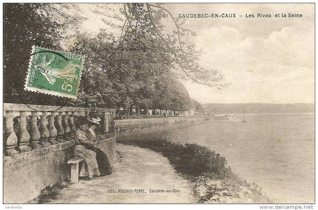 CPA De CAUDEBEC EN CAUX - Les Rives Et La Seine. - Caudebec-en-Caux