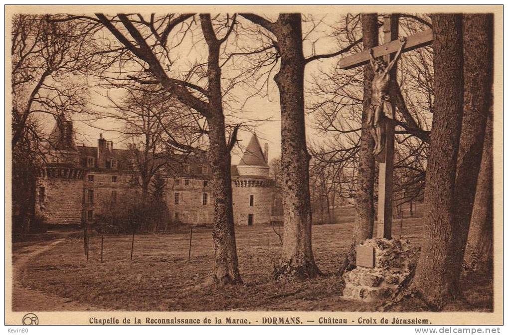 51 DORMANS Chapelle De La Reconnaissance De La Marne Château Croix De Jerusalem - Dormans