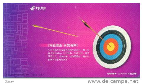 Archery ,tir à L'arc     Pre-stamped Card , Postal Stationery - Archery