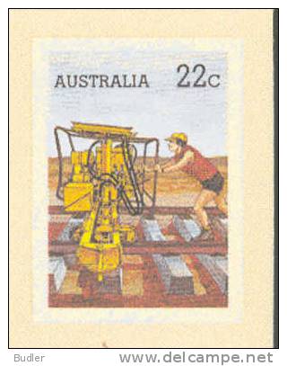 AUSTRALIA : 1980 : Post. Stat. : CHEMIN De FER,RAILWAYS,LOCOMOTIVE,RALWAY LINE, - Postwaardestukken