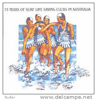 AUSTRALIA : 1981 : Post. Stat. : SAUVETEURS,RESCUERS,MER,SEA,SURFING,LIFEBOAT, - Nuoto