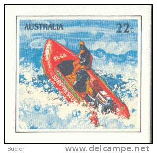 AUSTRALIA : 1981 : Post. Stat. : SAUVETEURS,RESCUERS,MER,SEA,SURFING,LIFEBOAT, - Swimming