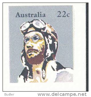 AUSTRALIA : 1981 : Post. Stat. : AVIATION,Sr. FRANCIS CHICHESTER,AIRPLANE,PILOT,OPTICS,GLASSES, - Postwaardestukken