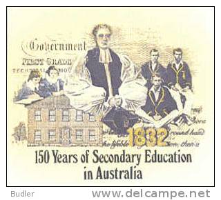 AUSTRALIA : 1982 : Post. Stat. : SCHOOL,SECONDARY EDUCATION,ECOLE,ENSEIGNEMENT,HABILLEMENT,CLOTHES, - Postal Stationery