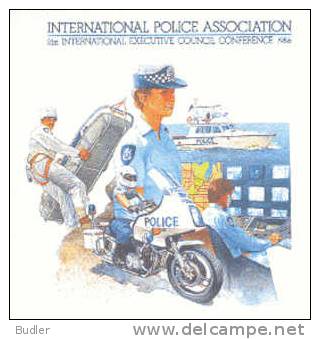 AUSTRALIA : 1986 : Post. Stat. : POLICE,MOTO,NAVIGATION, - Police - Gendarmerie