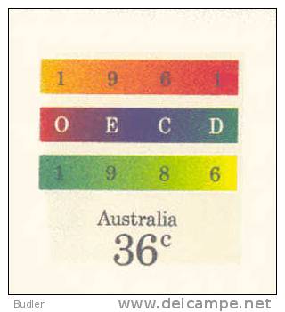 AUSTRALIA : 1986 : Post. Stat. : VLAGGEN,DRAPEAUX,FLAGS,ECONOMY, - Buste