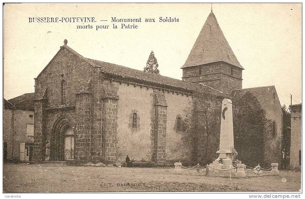 CPA De BUSSIERE POITEVINE - Monument Aux Soldats Morts Pour La Patrie. - Bussiere Poitevine