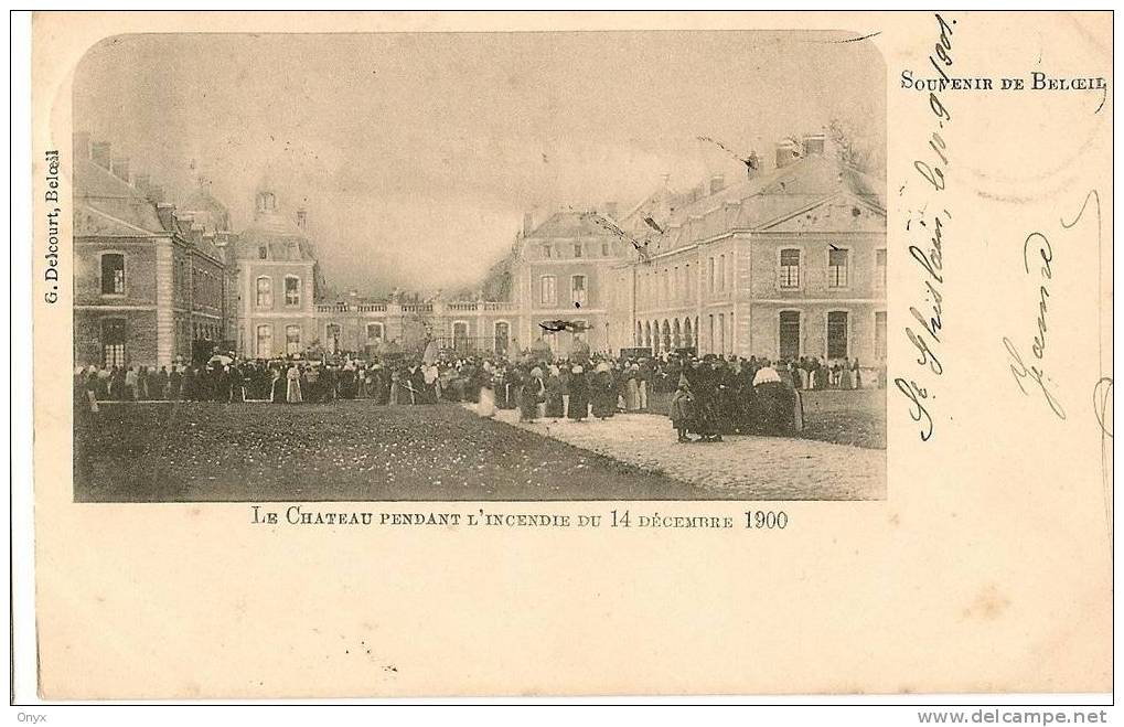 BELOEIL - INCENDIE DU CHÂTEAU LE 14 NOVEMBRE 1900 - Beloeil