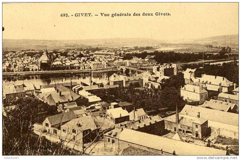 08 - ARDENNES - GIVET - VUE D´ENSEMBLE Des 2 - Givet