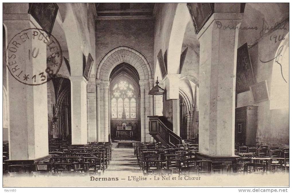 51 DORMANS L'Eglise La Nef Et Le Choeur - Dormans