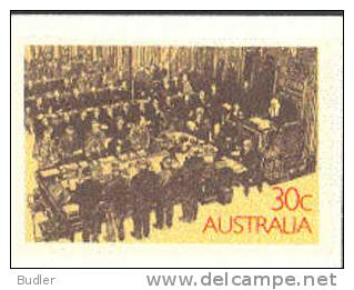 AUSTRALIA : 1985 : Post. Stat. : J.B. CHIFLEY,JOHN CURTIN,FEDERAL PARLIAMENT,PRIME MINISTER,OPTICS,GLASSES,PIPE,SMOKE, - Postal Stationery