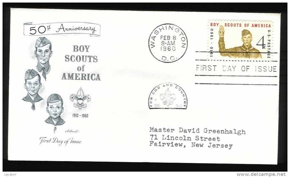 FDC Boy Scouts Of America - Washington Feb 8, 1960 - Cover By Artmaster - Other & Unclassified