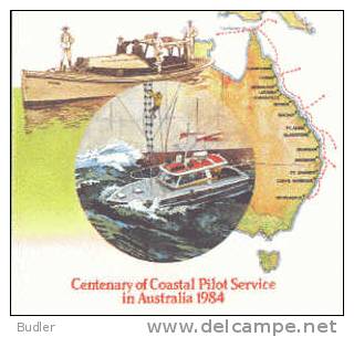 AUSTRALIA : 1984 : Post. Stat. : COAST,COASTAL WATERS,NAVIGATION,PILOT SERVICE, - Entiers Postaux
