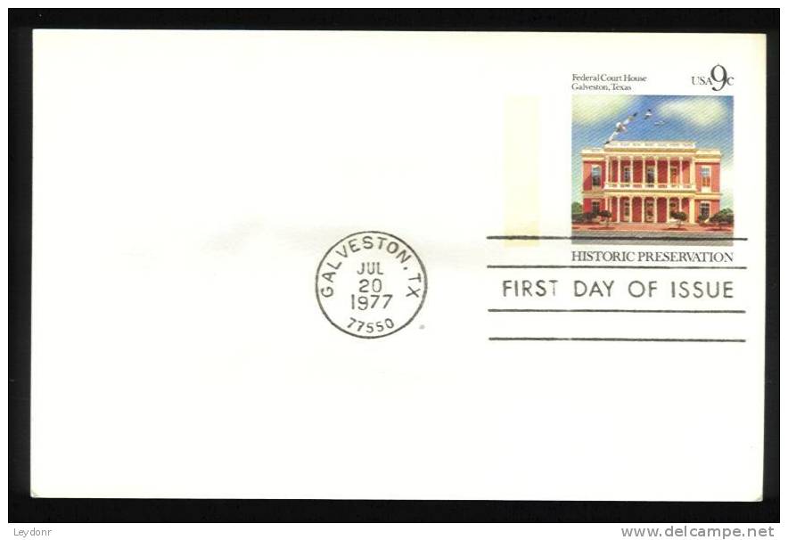 FDC Historic Preservations - Federal Court House Galveston, Texas - Jul 20, 1977 - 1971-1980