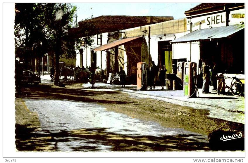 M'sila - Setif - La Rue Principale Et La Poste Shell - M'Sila