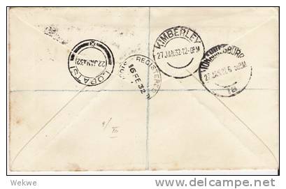 Bec016/Brit. Bechuanaland,  Georg V 1932, 1. Luftpost Nach London (Brief, Cover, Letter, Lettre) - 1885-1964 Herrschaft Von Bechuanaland