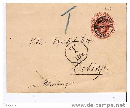 Bec020/Brit. Bechuanaland, Streifband Nr. 2 1895 Nach Montenegro - 1885-1964 Protectorat Du Bechuanaland