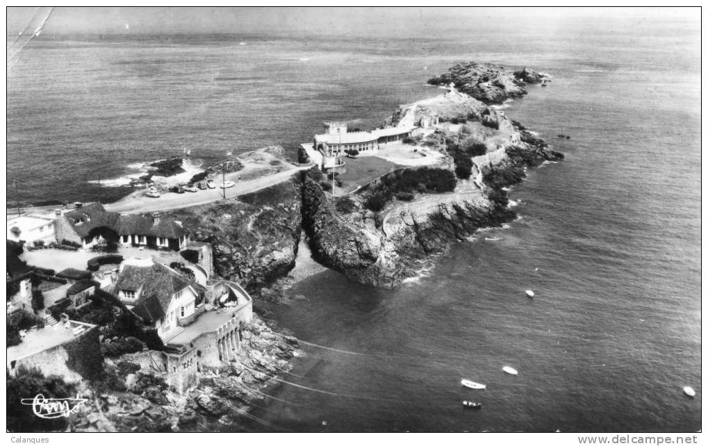 CPSM Saint Lunaire - Vue Aérienne De La Pointe Du Décollé - Saint-Lunaire