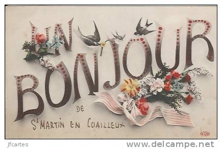 42 - ST MARTIN EN COAILLEUX (lieu Dit De St Chamond) - Un Bonjour De St Martin En Coailleux - Saint Chamond