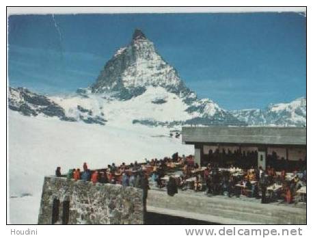 Schweiz - Switzerland - Suisse  : Trockener Steg Bei Zermatt - Terasse Restaurant Glacier Theodul - Matt