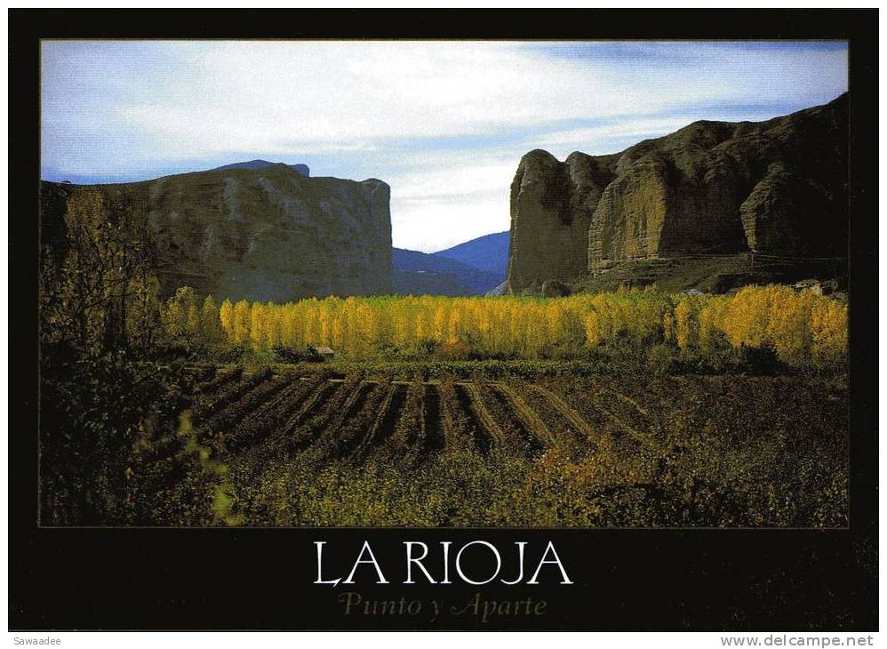 CARTE POSTALE - ESPAGNE - LA RIOJA VALLE DEL RIO IREGUA EN OTONO PENAS DE ISLALLANA - La Rioja (Logrono)