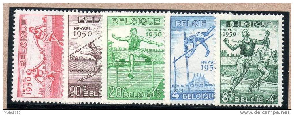 BELGIQUE: TP N° 827/831 ** - Neufs