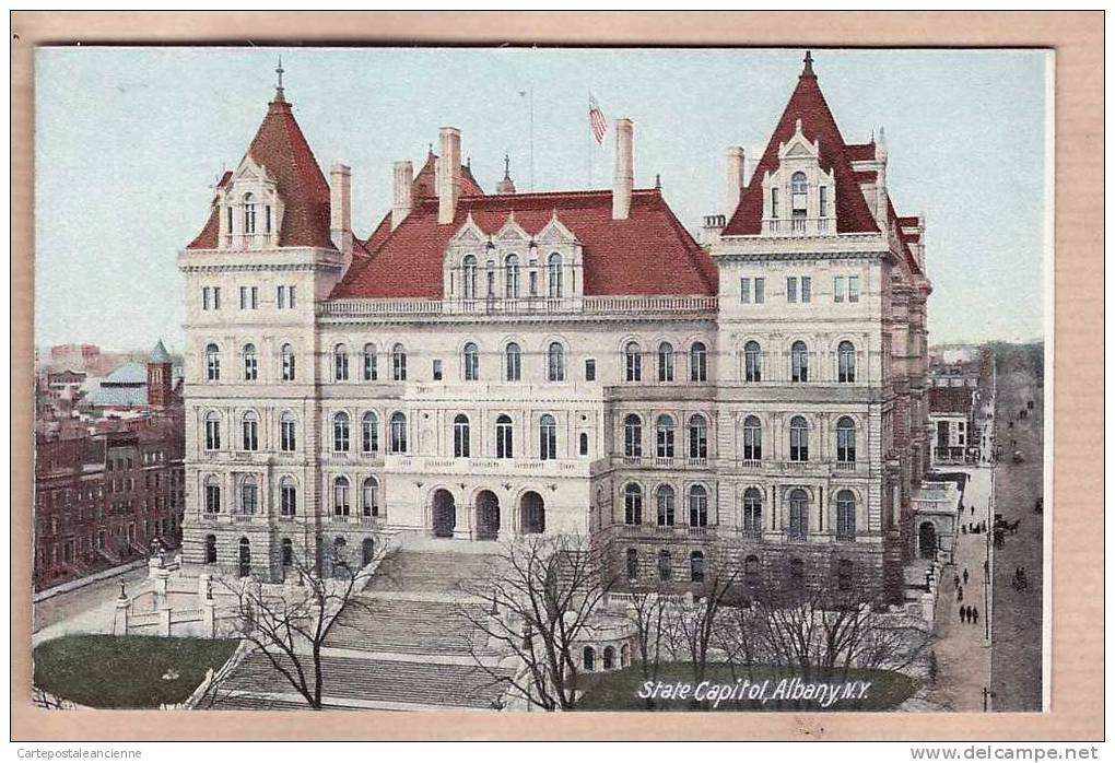 ALBANY STATE CAPITOL 1900-1910s Published HC LEIGHTON Co PORTLAND N°121 -3129A - Albany