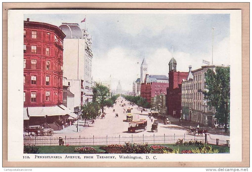 PENNSYLVANIA AVENUE From TRESUARY WASHINGTON DC 1900-1910s Published FOSTER & REYNOLDS N°110 -3125A - Washington DC