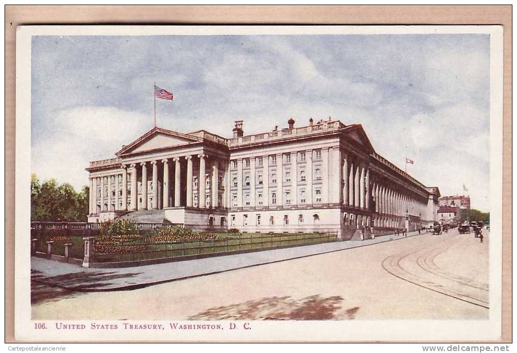 UNITED STATES TREASURY WASHINGTON DC 1900-1910s Published FOSTER & REYNOLDS N°106 -3122A - Washington DC