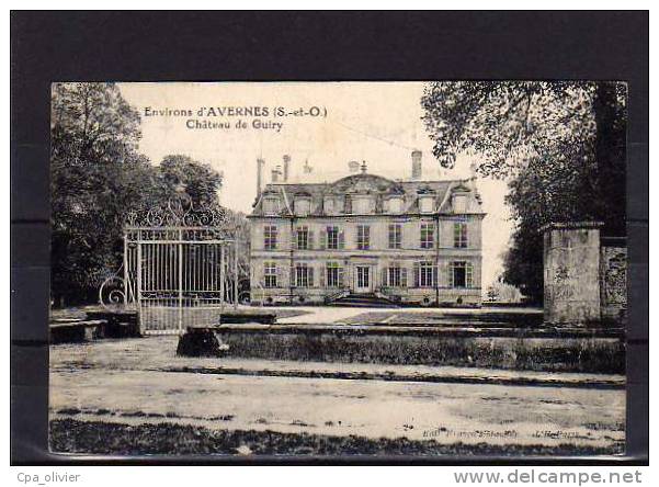 95 AVERNES (envs Vigny) Chateau De Guiry, Cachet Exposition Art Déco Paris 1924, Ed Maubry, 1924 - Avernes