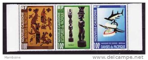 Nlle Caledonie   ART 1997  N 741.743  Neuf X X   3 Valeurs Se Tenant - Nuevos