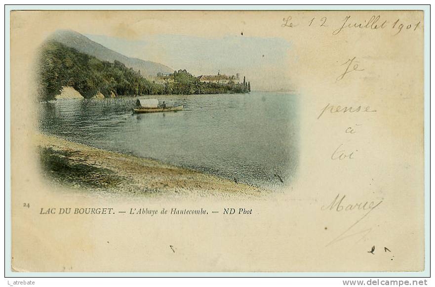 LE LAC DU BOURGET - L´Abbaye De Hautecombe - Superbe CPA Nuage - Le Bourget Du Lac