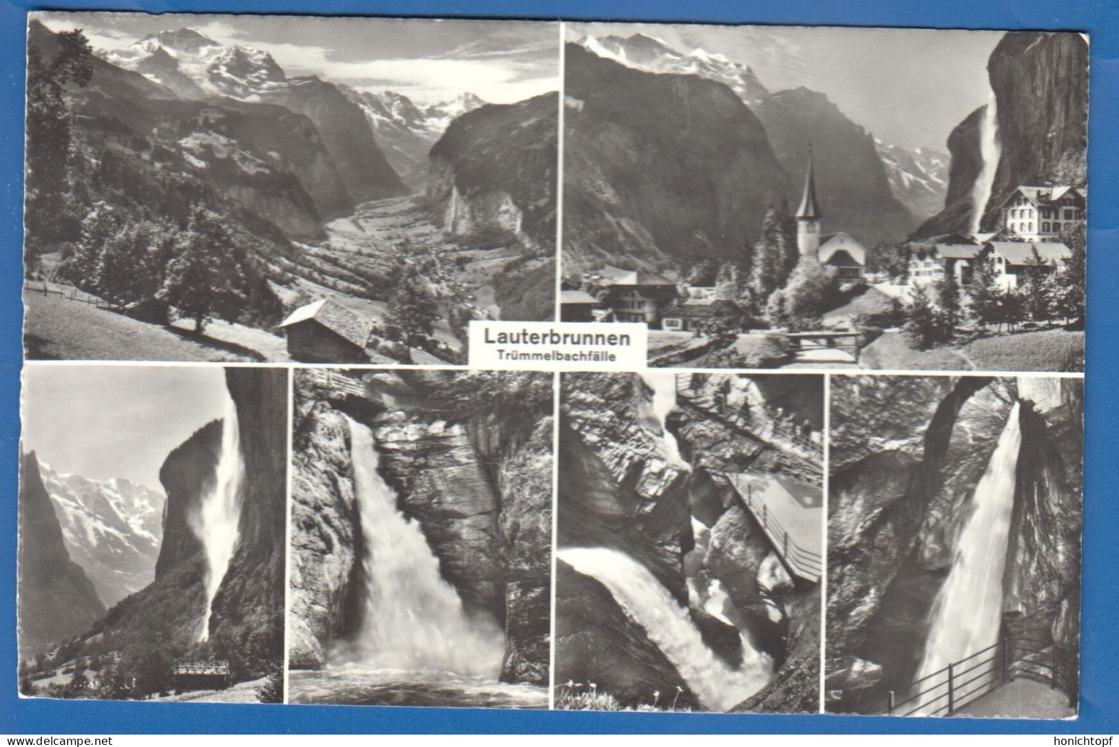 Schweiz; Lauterbrunnen, Trümmelbachfälle; Mehrbildkarte - Lauterbrunnen