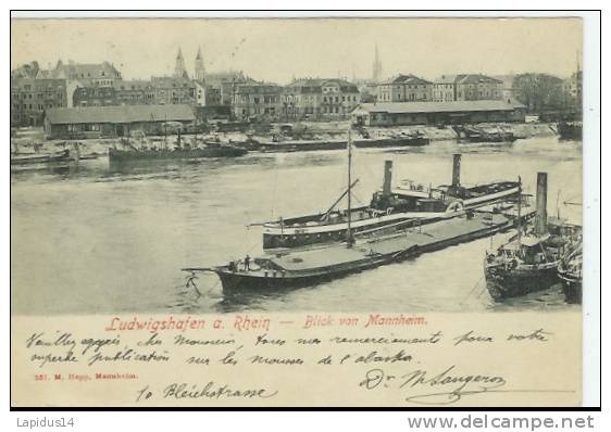 E 875 /CPA  ALLEMAGNE    LUDWIGSHAFEN A RHEIN - Ludwigshafen