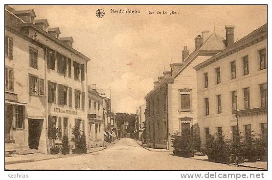 NEUFCHATEAU : Rue De Longlier - TOP CPA - Ern. Thill - Courrier De 1918 - Neufchateau