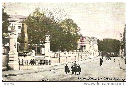 ARLON : Monument Orban De Xivry - TOP CPA Courrier De 1913 - Arlon