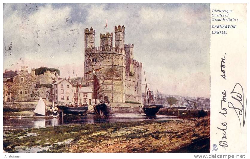 CPA Belle Carte Illustration Raphael TUCK " Picturesque Castle - Série 794 CARVAVON " Navire N°2979 1904 - Tuck, Raphael